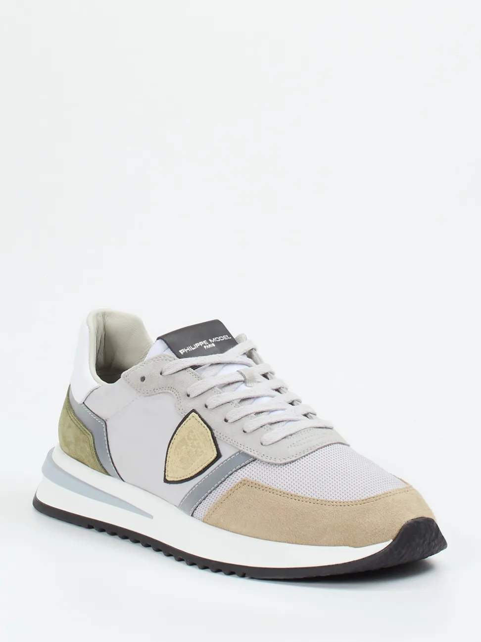 Philippe Model – Sneaker aus Veloursleder in Grau