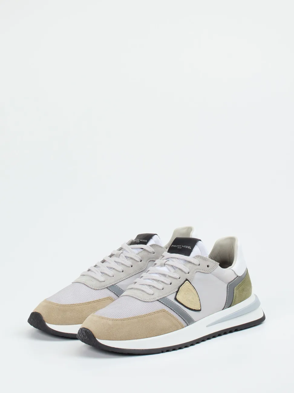 Philippe Model – Sneaker aus Veloursleder in Grau