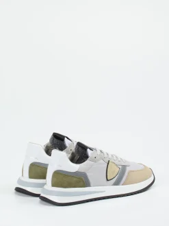 Philippe Model – Sneaker aus Veloursleder in Grau