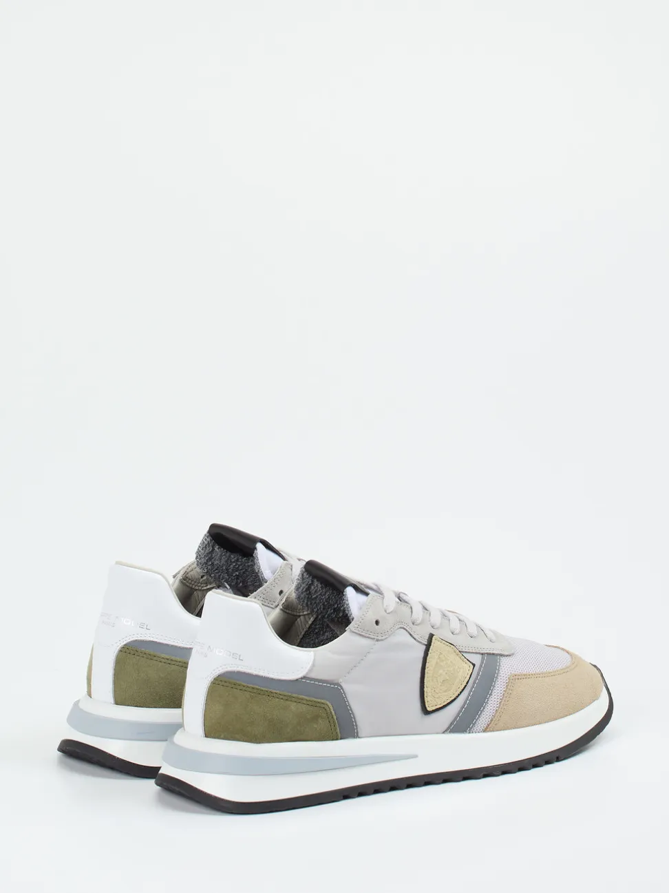 Philippe Model – Sneaker aus Veloursleder in Grau
