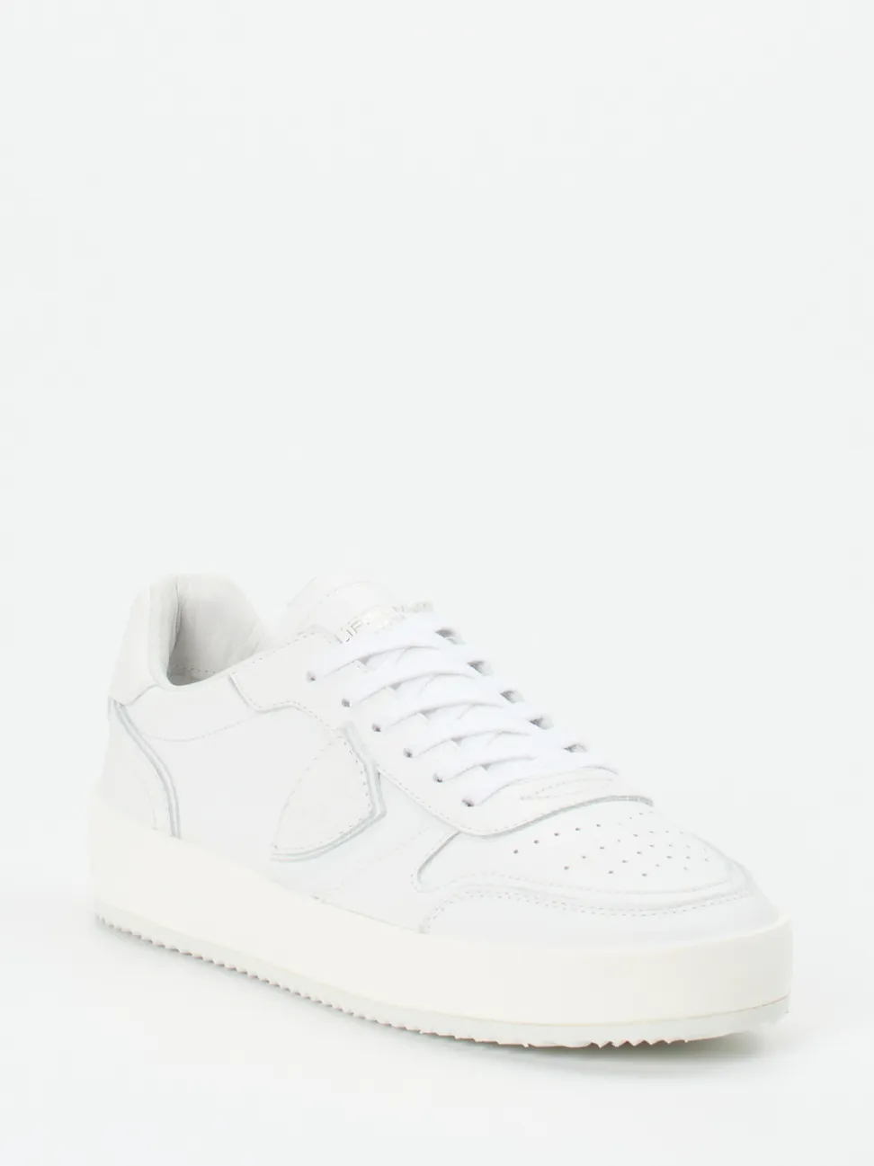 Philippe Model – Sneaker aus Kalbleder Weiß