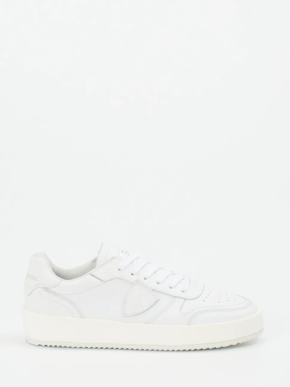 Philippe Model – Sneaker aus Kalbleder Weiß