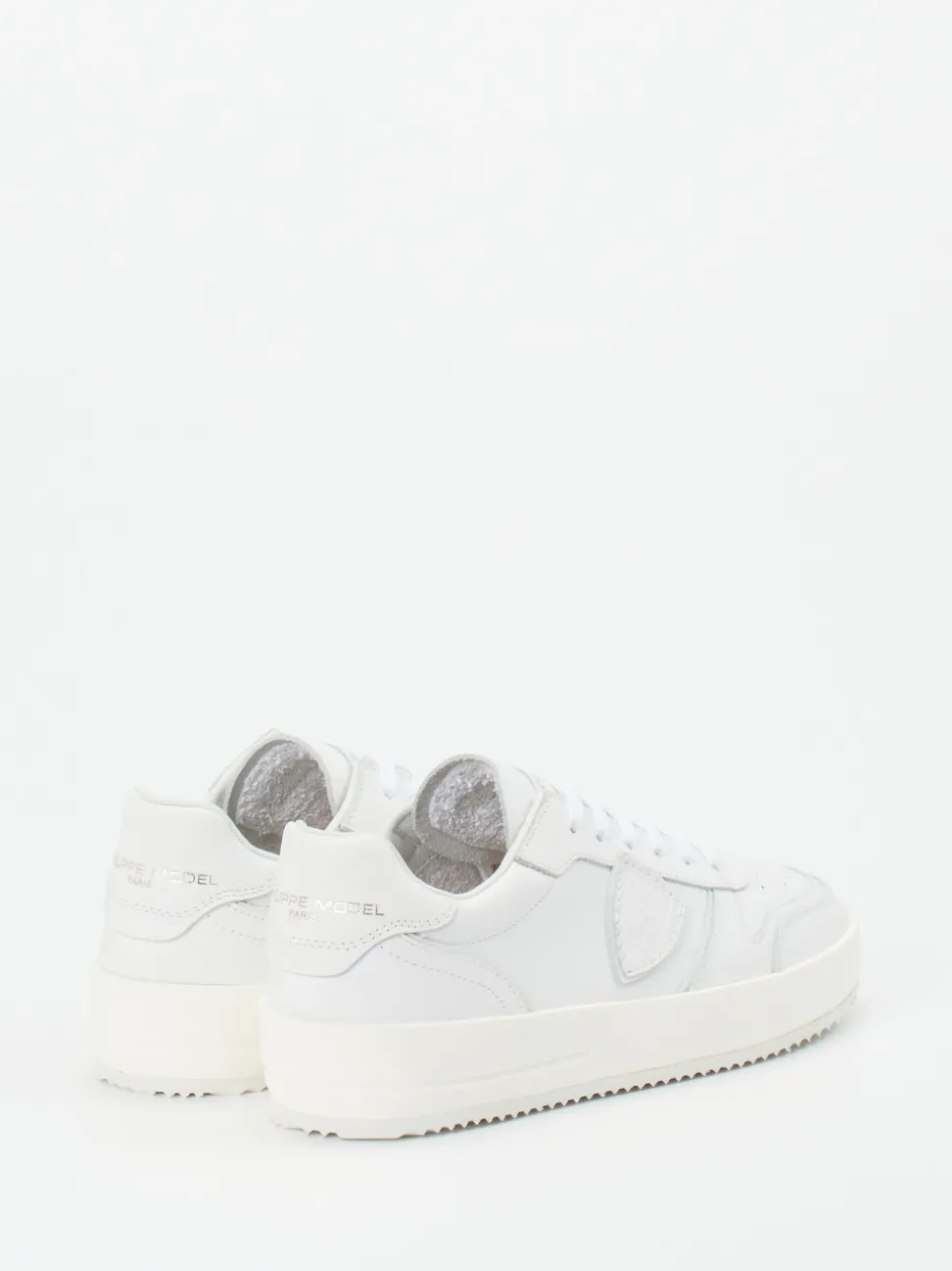 Philippe Model – Sneaker aus Kalbleder Weiß