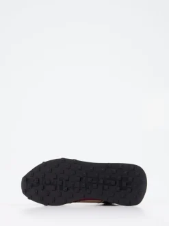 Philippe Model – Sneaker aus Veloursleder in Brombeer