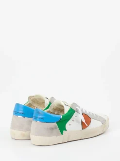 Philippe Model – Sneaker aus Kalbleder Color-Blocking