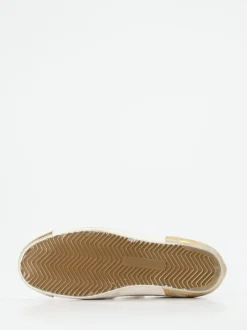 Philippe Model – Sneaker aus Velours- und Glattleder weiß