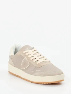 Philippe Model – Sneaker aus Kalbleder und Veloursleder