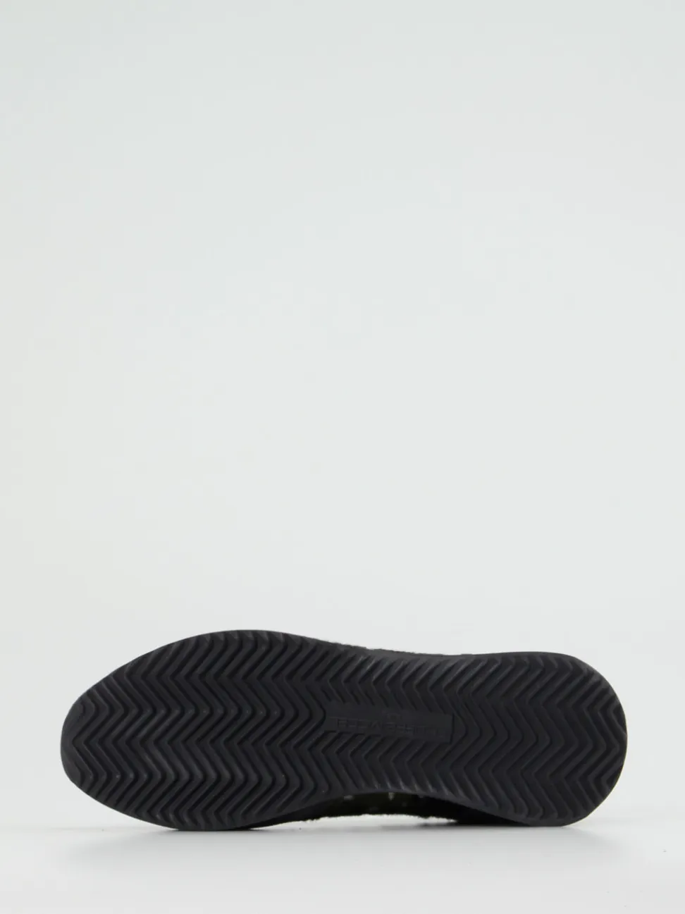 Philippe Model – Sneaker aus Fell und Veloursleder oliv