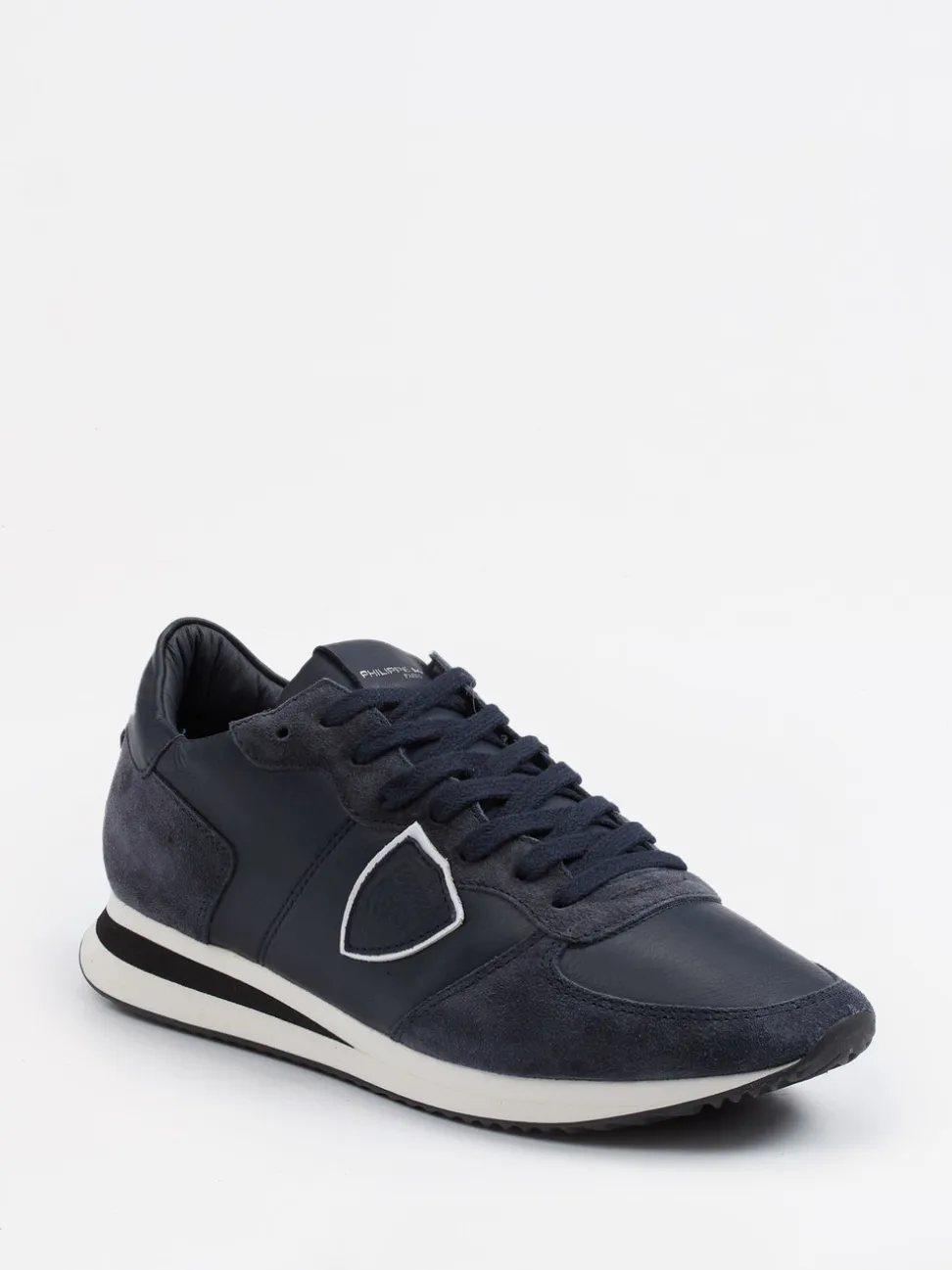 Philippe Model – Sneaker aus Kalbleder in Dunkelblau