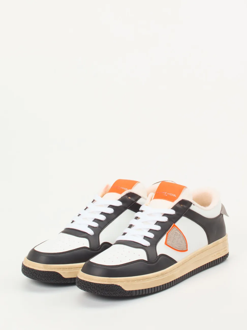 Philippe Model – Sneaker aus veganem Glattleder weiß