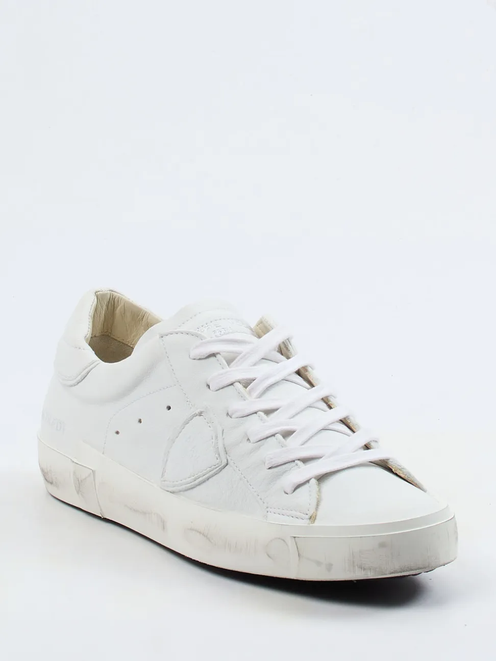 Philippe Model – Sneaker aus Kalbleder in Weiß