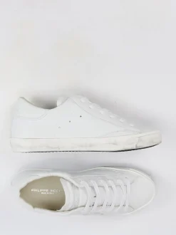 Philippe Model – Sneaker aus Kalbleder in Weiß