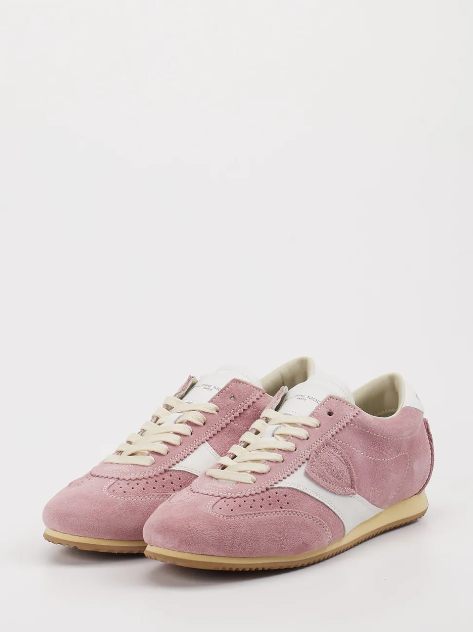 Philippe Model – Sneaker aus Veloursleder in Rosa
