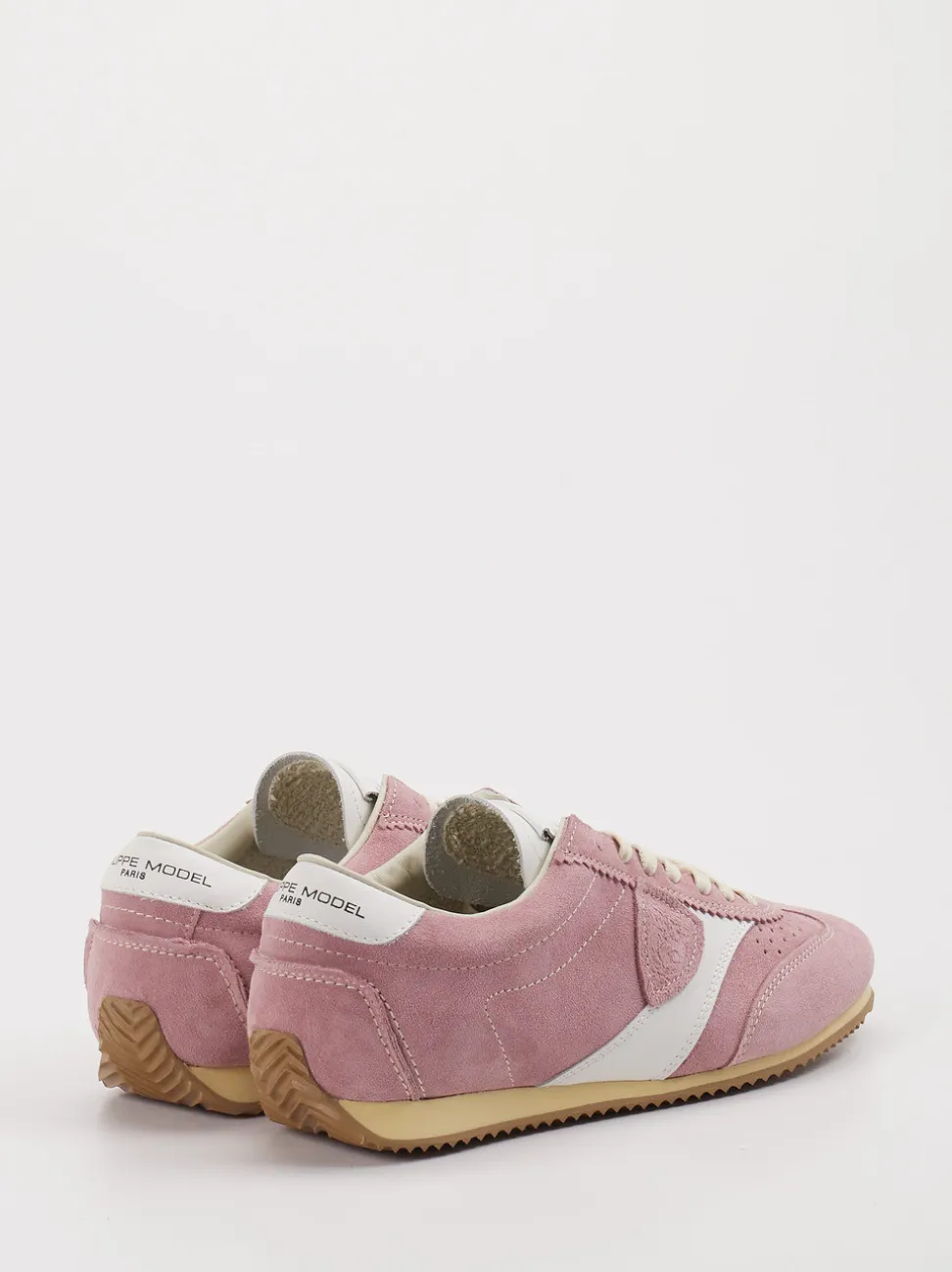 Philippe Model – Sneaker aus Veloursleder in Rosa