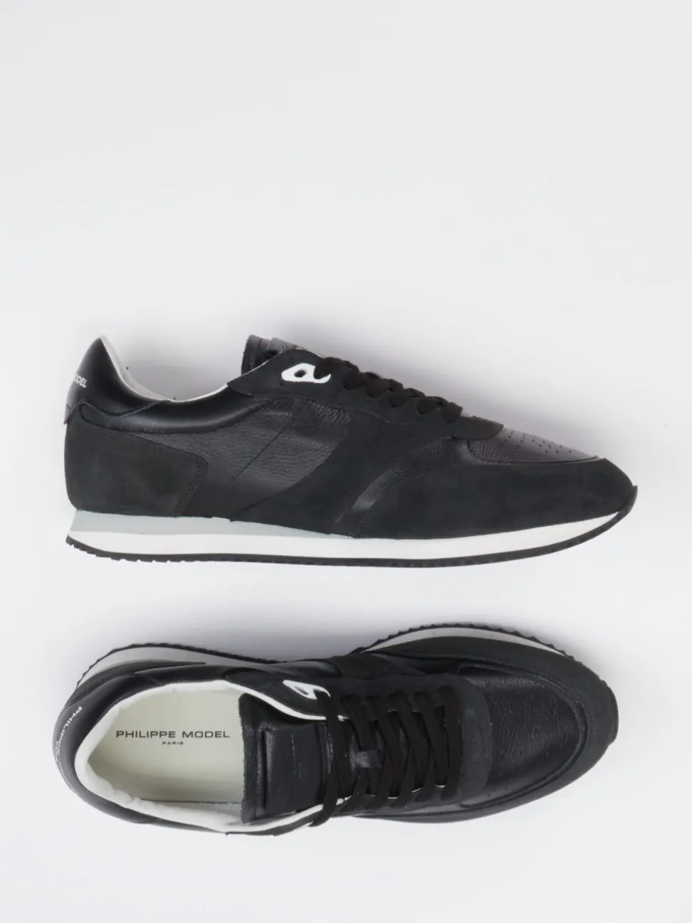 Philippe Model – Sneaker aus Velourleder und Glattleder