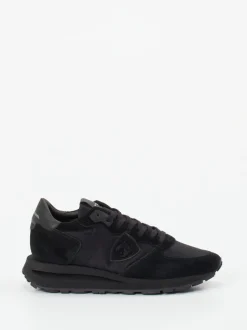 Philippe Model – Sneaker aus Veloursleder schwarz