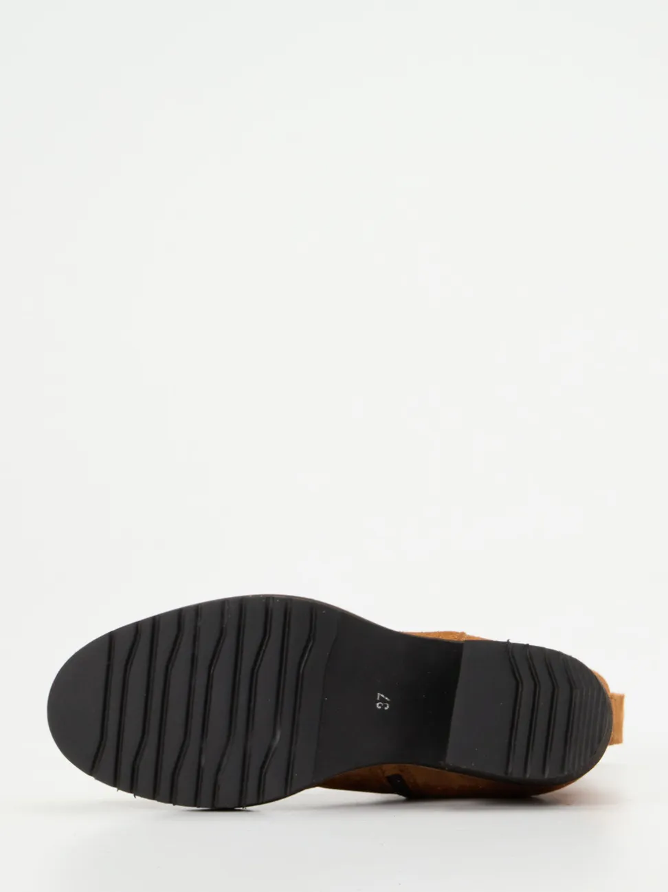 Piedi Nudi – Ankle Boots aus Veloursleder Cognac