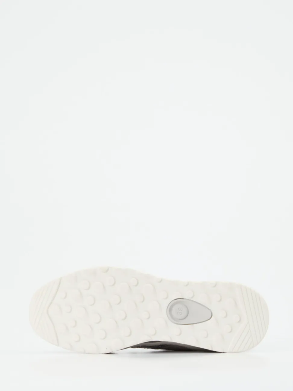 Piedi Nudi – Chunky Sneaker aus Metallicleder silber