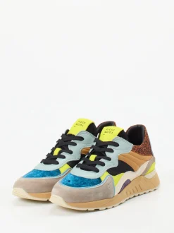 Piedi Nudi – Chunky Sneaker aus Kalbleder mehrfarbig