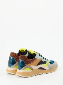 Piedi Nudi – Chunky Sneaker aus Kalbleder mehrfarbig