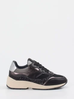Piedi Nudi – Chunky Sneaker aus Veloursleder Schwarz