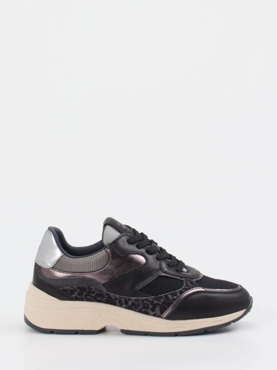 Piedi Nudi – Chunky Sneaker aus Veloursleder Schwarz