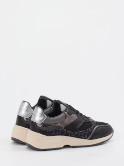 Piedi Nudi – Chunky Sneaker aus Veloursleder Schwarz