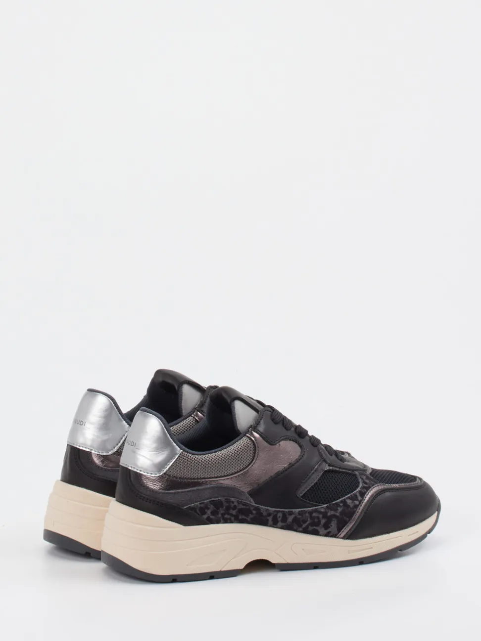 Piedi Nudi – Chunky Sneaker aus Veloursleder Schwarz