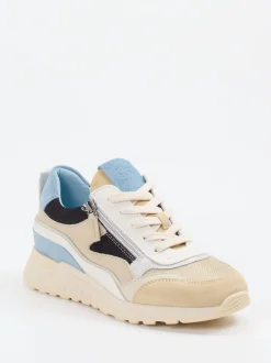 Piedi Nudi – Chunky Sneaker aus Veloursleder beige