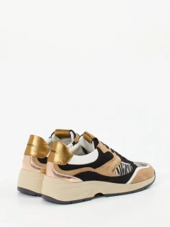Piedi Nudi – Chunky Sneaker aus Veloursleder multi