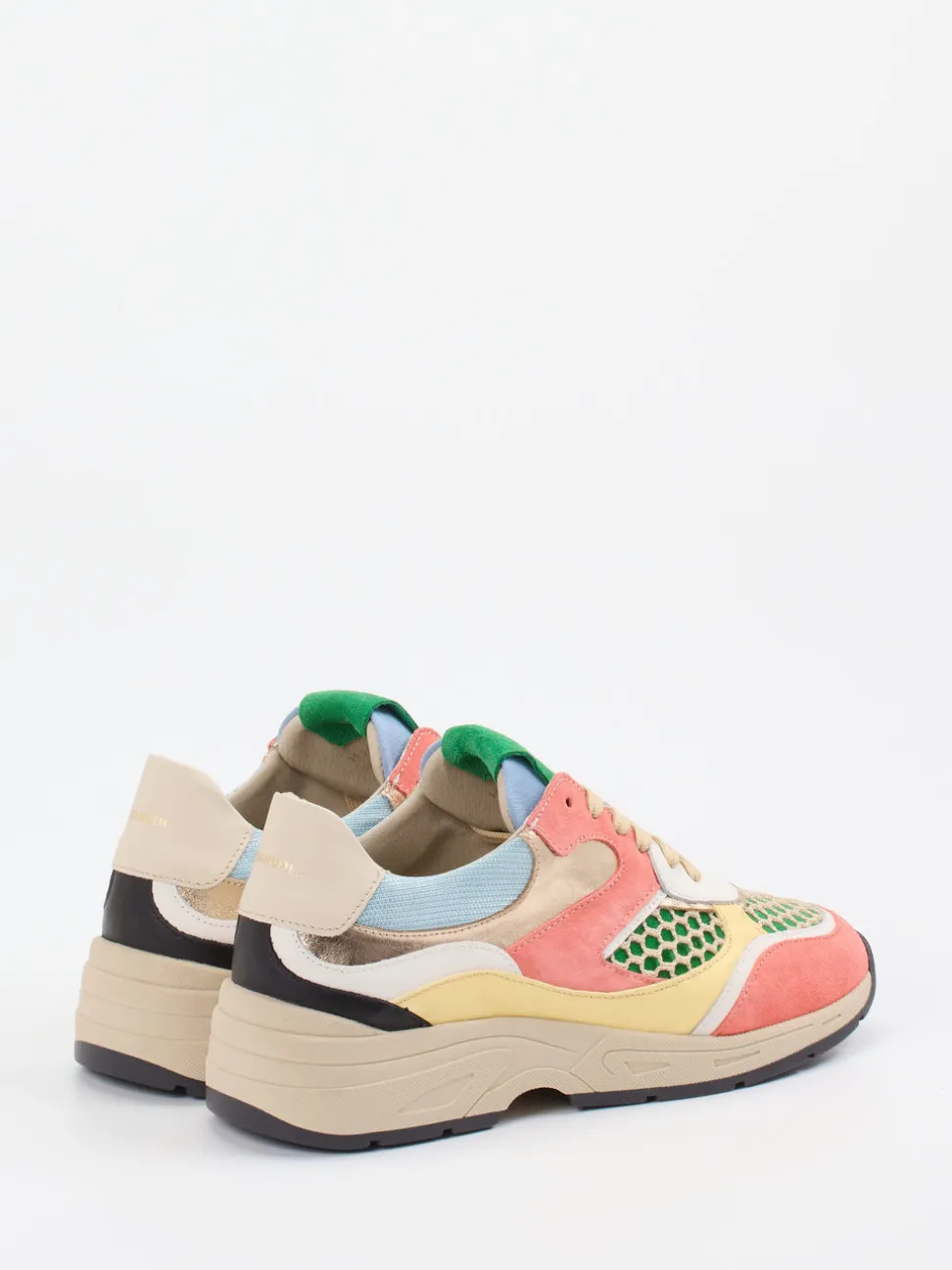 Piedi Nudi – Chunky Sneaker aus Veloursleder-Textil Mix