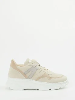 Piedi Nudi – Chunky-Sneaker aus Nubukleder beige