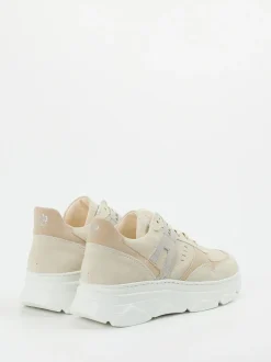 Piedi Nudi – Chunky-Sneaker aus Nubukleder beige