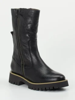 Piedi Nudi – Chunky-Stiefelette aus Kalbleder schwarz