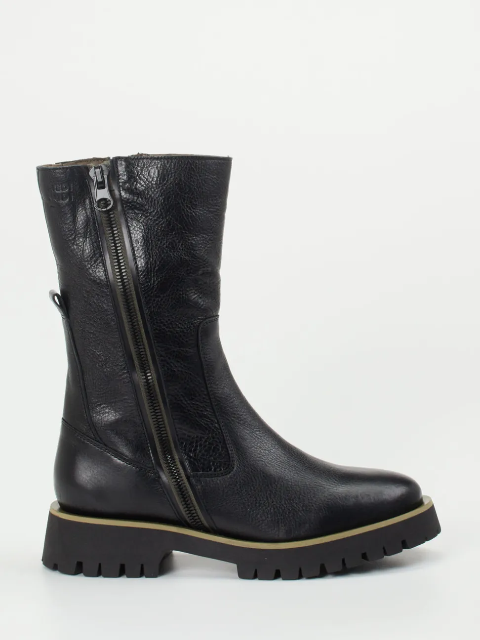 Piedi Nudi – Chunky-Stiefelette aus Kalbleder schwarz