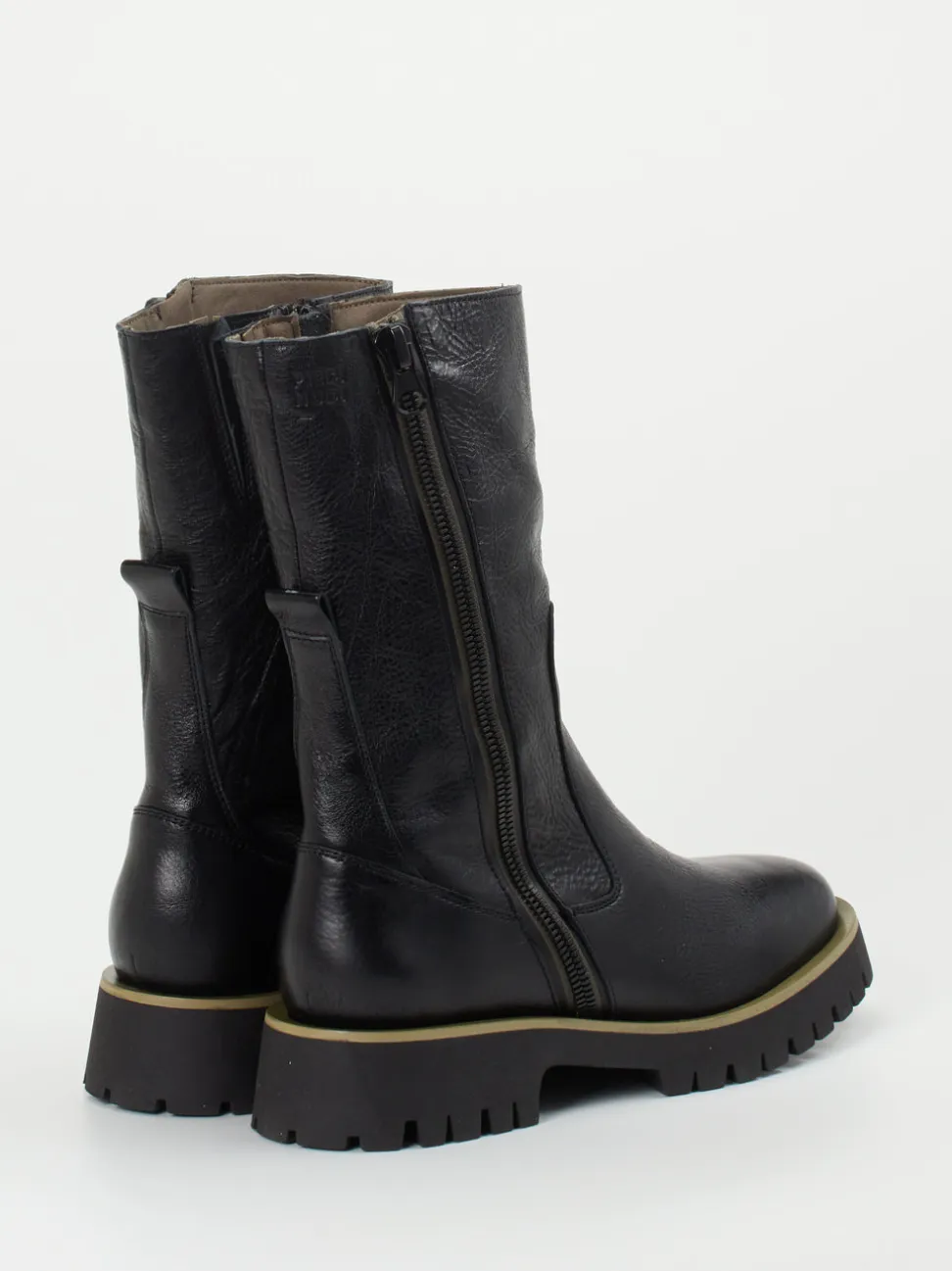 Piedi Nudi – Chunky-Stiefelette aus Kalbleder schwarz