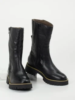 Piedi Nudi – Chunky-Stiefelette aus Kalbleder schwarz