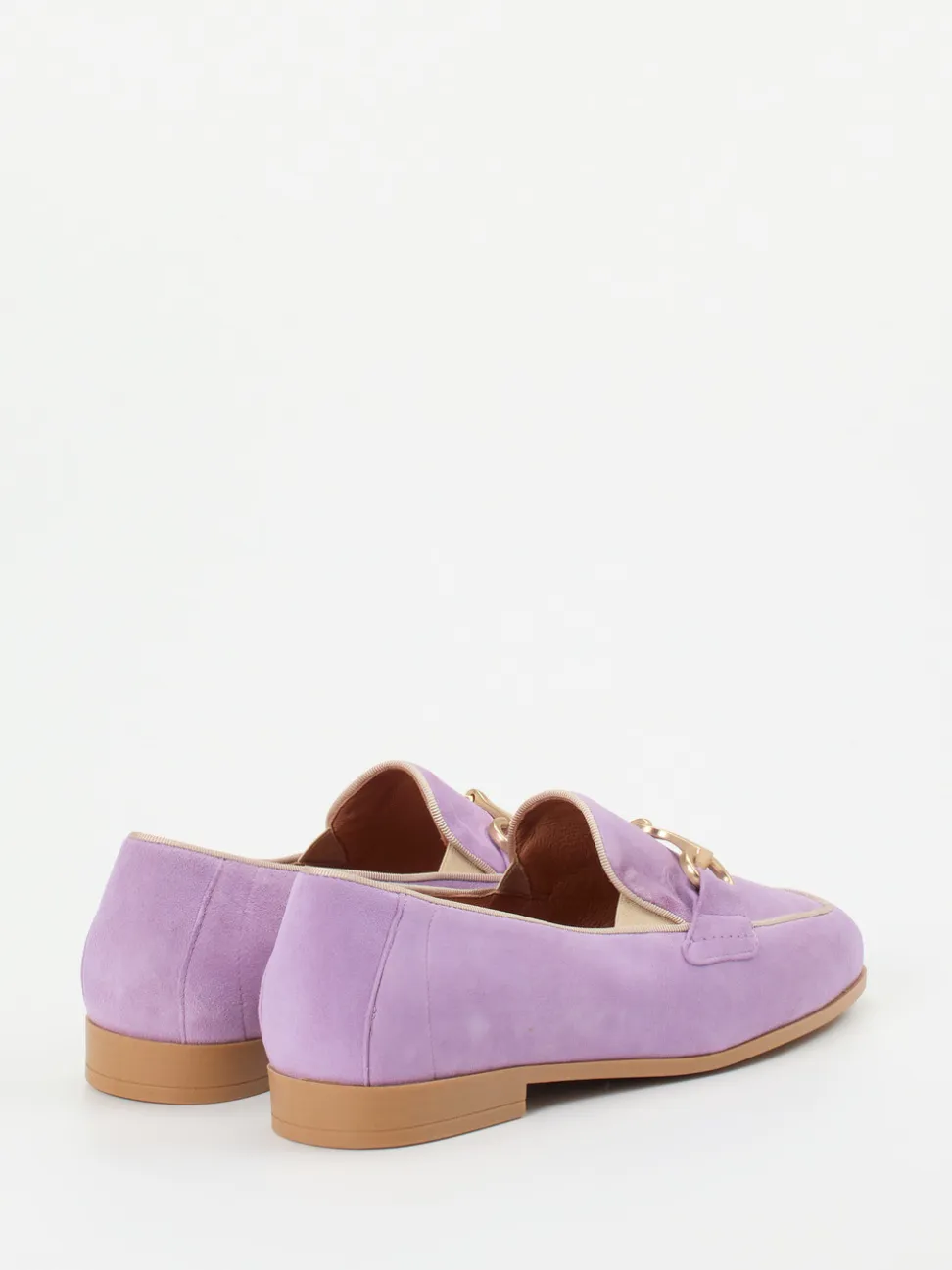 Piedi Nudi – Loafer aus Veloursleder in Flieder