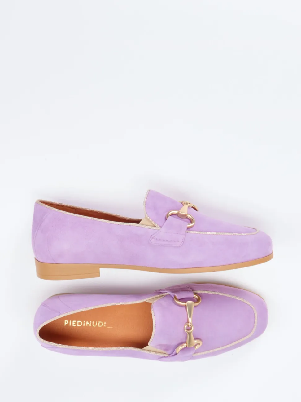 Piedi Nudi – Loafer aus Veloursleder in Flieder