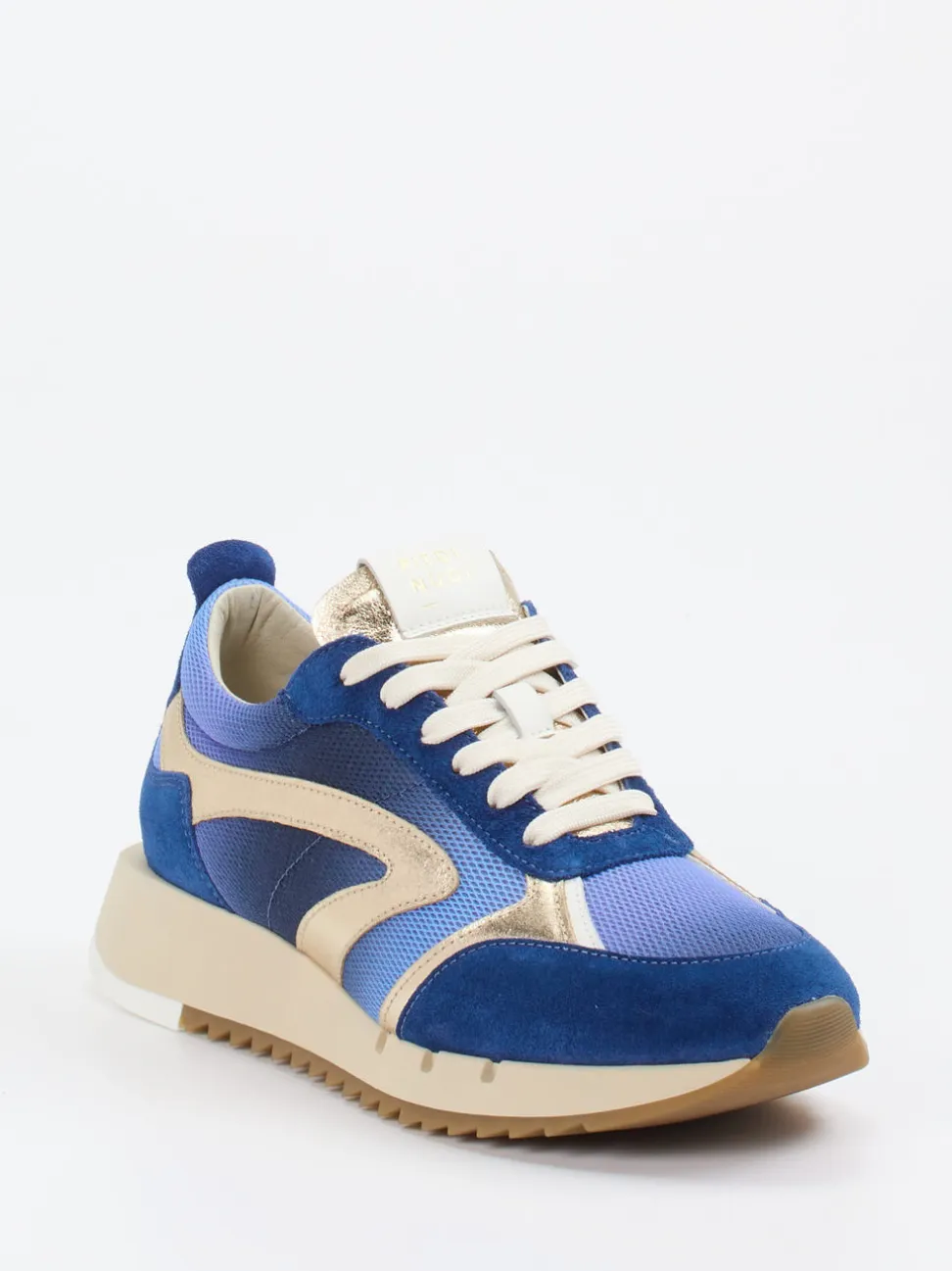 Piedi Nudi – Retro-Sneaker aus Veloursleder und Mesh