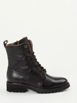Piedi Nudi – Schnürboots aus Kalbleder schwarz