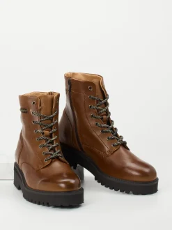 Piedi Nudi – Schnürboots aus Kalbleder mittelbraun