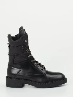 Piedi Nudi – Schnürboots aus Kalbleder Schwarz