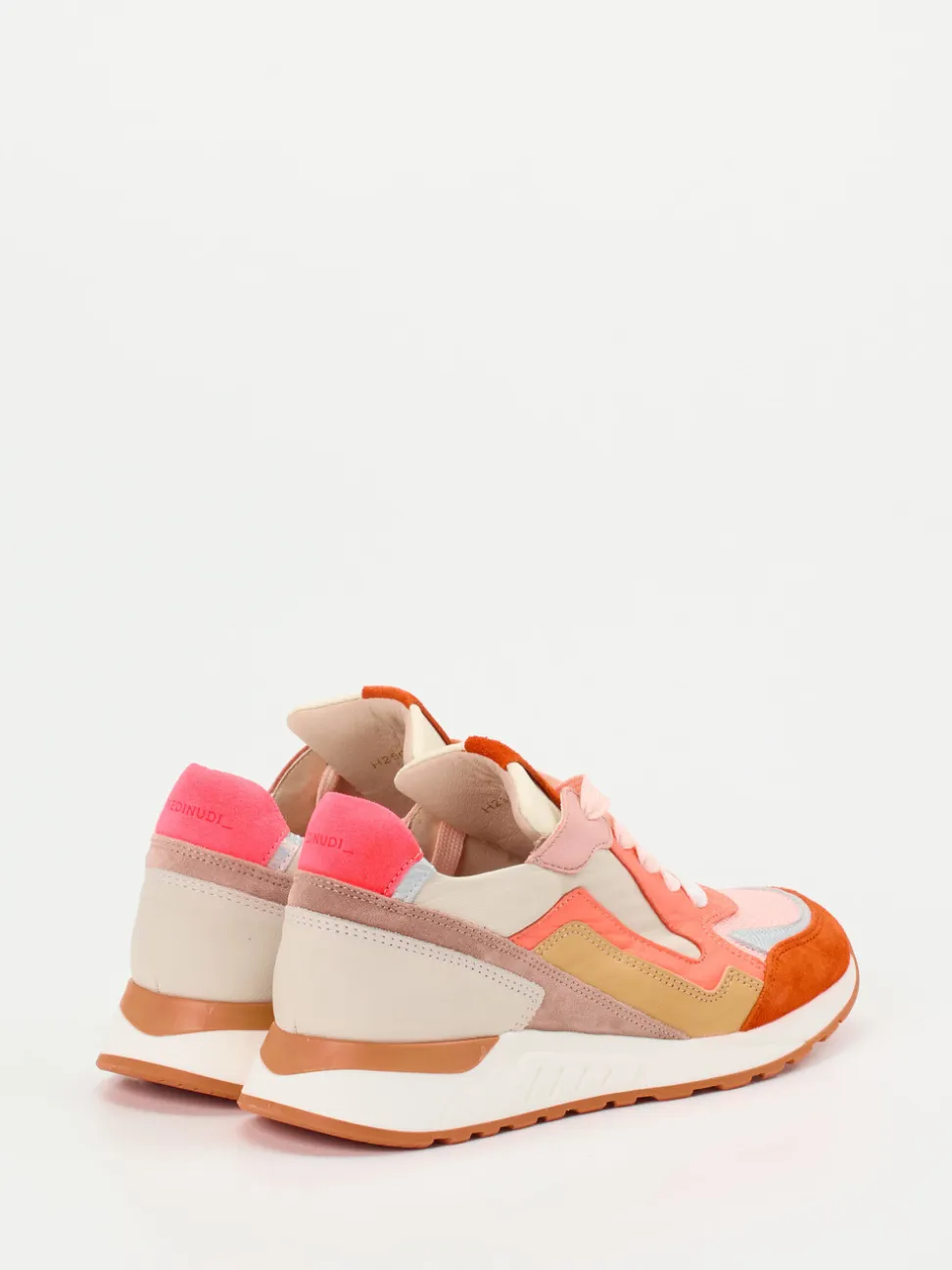 Piedi Nudi – Sneaker aus Kalbleder in Koralle