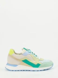 Piedi Nudi – Sneaker aus Kalbleder und Mesh Pastell