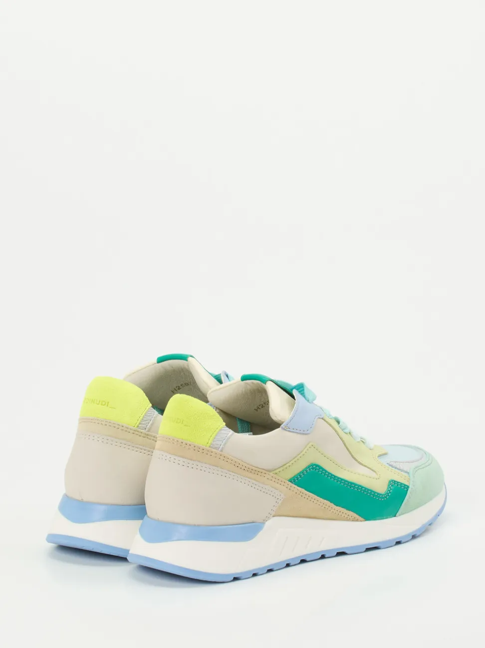 Piedi Nudi – Sneaker aus Kalbleder und Mesh Pastell