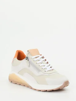 Piedi Nudi – Sneaker aus Kalbleder in Beige-Orange