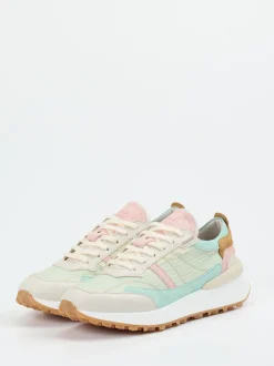 Piedi Nudi – Sneaker aus Veloursleder in Pastellfarben