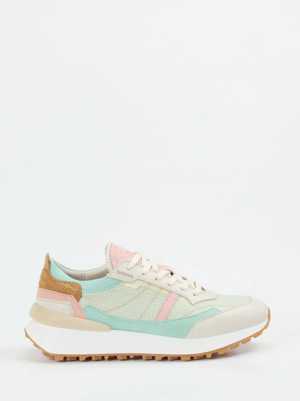 Piedi Nudi – Sneaker aus Veloursleder in Pastellfarben