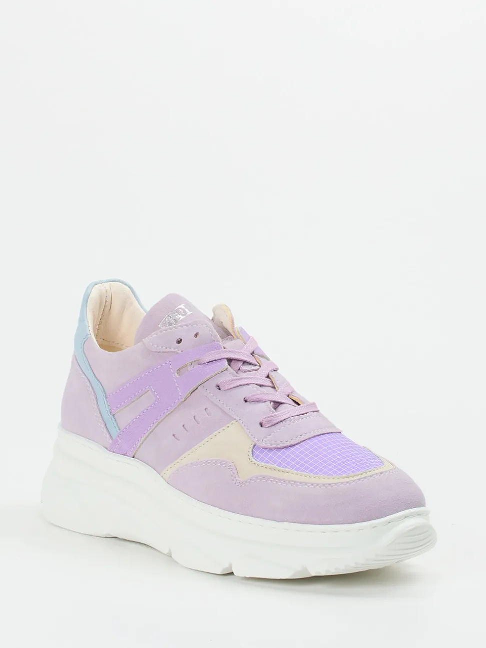 Piedi Nudi – Sneaker aus Veloursleder in Flieder